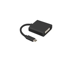 LANBERG AD-UC-DV-01 adapteris USB TYPE-C M -DVI F 24+5 Dual Link 15cm Juodas