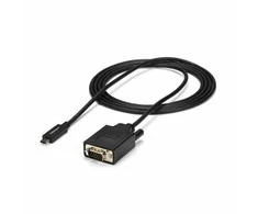 USB kabelis StarTech USB-C - D-Sub (VGA) 2 m Juodas (CDP2VGAMM2MB)