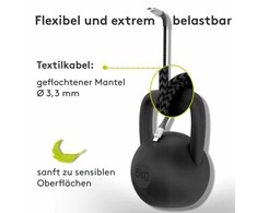 Goobay Textile Lightning - USB laidas, 0,5 m, erdvinis pilkas