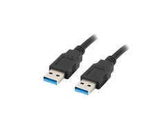 LANBERG cable USB-A M/M 3.0 1.0m juodas