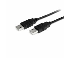 USB kabelis StarTech USB-A - USB-A 2 m juodas (USB2AA2M)