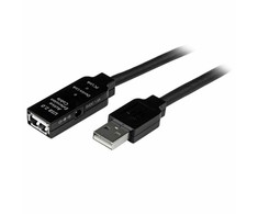 USB laidas Startech USB2AAEXT25M Juoda