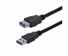 Kabelis USB StarTech USB-A - USB-A 1 m Juodas (USB3SEXT1MBK)