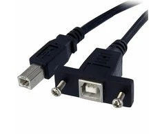 Kabelis USB StarTech USB-B - 0.9 m Juodas (USBPNLBFBM3)