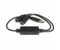 USB adapteris StarTech USB - PS / 2 x2 Juodas (USBPS2PC)