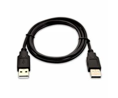 USB kabelis V7 USB-A - USB-A 1 m Juodas (V7 USB2A-01M-1E)