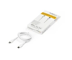 USB kabelis StarTech USB-C - Žaibas 1 m Baltas (RUSBCLTMM1MW)