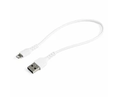 USB kabelis StarTech USB-A - Žaibas 0,3 m Baltas (RUSBLTMM30CMW)