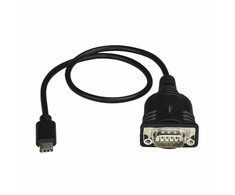 USB kabelis StarTech USB-C - DB-9 0, 4 m juodasis (ICUSB232C)