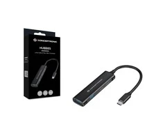 HUB USB Conceptronic Conceptronic HUBBIS12B 4 prievadai USB 3.0 HabC