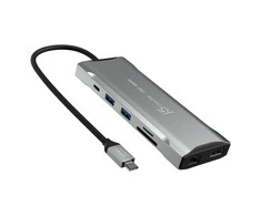 J5create – 4K60 Elite USB-C trijų monitorių 10 Gbps mini dokas