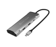J5create – 4K60 Elite USB-C trijų monitorių 10 Gbps mini dokas