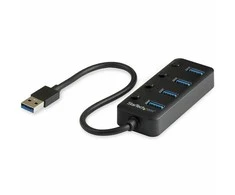 StarTech USB 3.0 HUB 4 prievadai juodi