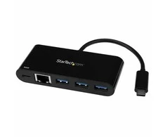 StarTech USB HUB 1x RJ-45 1x USB-C + 3x USB-A 3.0 (HB30C3AGEPD)