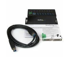 StarTech.com ST7300USBME sąsajos šakotuvas USB 3.0 (3.1 Gen 1) Type-B 5000 Mbit/ai Juoda