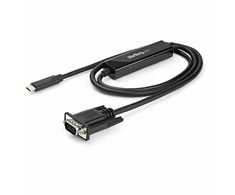 USB kabelis StarTech USB-C - D-Sub (VGA) 1 m Juodas (CDP2VGAMM1MB)