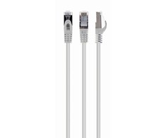 GEMBIRD PP6A-LSZHCU-W-1M patchcord RJ45 kat.6A SFTP LSZH 1m baltas