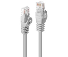 Tinklo Kabelis - LINDY Cat.5e U/UTP Tinklo Kabelis, RJ45, M/M, 100MHz, 0.3 m, Pilkas