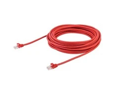 „StarTech“ RJ-45/RJ-45, kat. 5e, U/UTP, 10m, raudonas (45PAT10MRD)