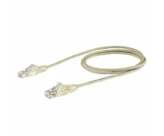 StarTech STARTECH.COM 1m Cat6-Kabelis - Schlankes Cat6-Patchkabel - GraU - Snagless- RJ45 - Steckverbing - LSZH - 28 AWG Kupferdraht