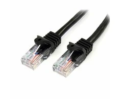 StarTech CAT 5E Juodas Patchcord 3M (45PAT3MBK)