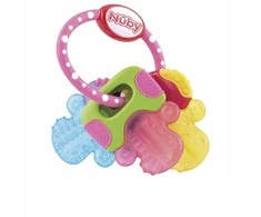 Nuby - Teether IcyBite Keys - 3m+Rožinė/Mėlyna/Geltona (708011)