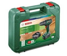 Bosch Universal Drill 18V (2x1,5) Akumuliatorinis dviejų greičių gręžtuvas - suktuvas