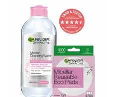 Garnier Skin Naturals Micellar Reusable Eco Pads Cleansiing Pads moterims, 3 pc