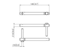 Laikiklis Vogels PUA 9503 Profilverbinder für PUC 25xx