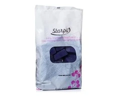 Žemoje temperatūroje besilydantis vaškas depiliacijai Starpil, violetinis, 1kg