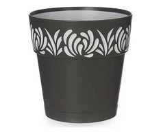 Stefanplast Vazonas su automatiniu drėkinimu Gaia Antracito Plastmasinis (15 x 15 x 15 cm)