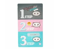 Pleistrai nuo spuogų Holika Holika Pig Clear Blackhead 3-step kit(genuine article sticker)