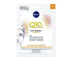 "Nivea Q10+Vitamin C" energizuojanti veido kaukė nuo raukšlių