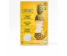 Veidą skaistinantys padeliai Iroha Nature Exfoliating &amp; Brightening Toneris Pad Pineapple, giliai valantys ir skaistinantys veido odą, 10 vnt.