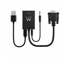 VGA - HDMI su garsu adapteris Ewent EW9866