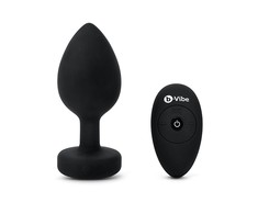 Dreamtoys B-Vibe - Vibrating Jewel Plug XXL Juodas