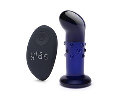 Glas Stiklas – įkraunamas nuotoliniu būdu valdomas vibruojantis taškinis G taško / P taško kištukas