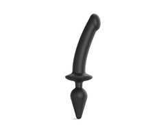 Strap-On-Me - Switch Plug-in pusiau tikroviškas dildo Juodas S