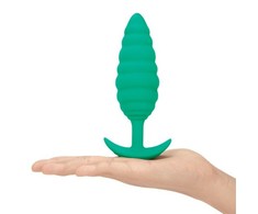 B-Vibe - Texture Plug Twist Žalias