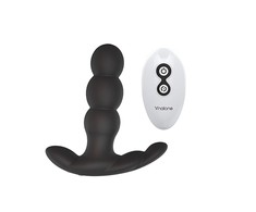 Nalone Pearl Juodas - Rotating Remote-Controlled Massager, 12.5 cm