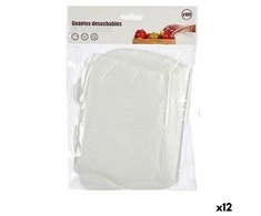 Bigbuy Home Vienkartinės pirštinės Rinkinys Skaidrus Plastmasinis (12 vnt.)