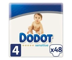 "Dodot Sensitive T-4"sauskelnės 48 vienetai