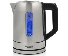 Tristar | Virdulys | WK-1344 | Electric | 2200 W | 1.7 L | Nerūdijantis plienas | 360° rotational base | Sidabrinis
