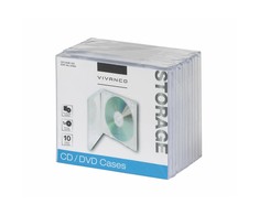 Viršeliai Vivanco CD CASE Skaidrus (Naudoti D)