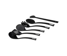 Virtuvės reikmenų rinkinys Quttin Juoda Nailonas (6 pcs)