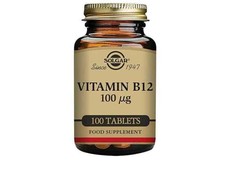 "Solgar" vitaminas B12 100 µg tabletės - 100 vnt. pakuotėje