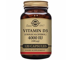 maisto papildas Solgar Vitamins D3 4000 TV (100 mcg) 120 kapsulių