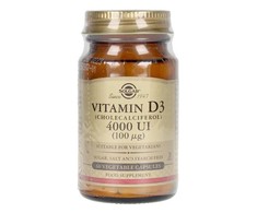 Solgar Vitamin D-3 4000 IU 60 Capsules