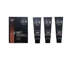 Rinkinys „Trio American Crew Precision Blend“ pusiau ilgalaikiai plaukų dažai, 4-5 natūralios spalvos, 3 vnt., 40 ml