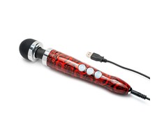 Doxy – Die Cast 3R įkraunamas lazdelės masažuoklis, rožių raštas